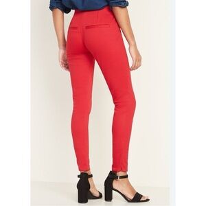 NWT GAP Skinny Ankle Mid Rise Two Way Stretch Pants Coral Size 00R